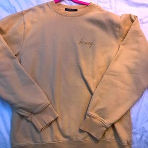 brandy melville honey crewneck